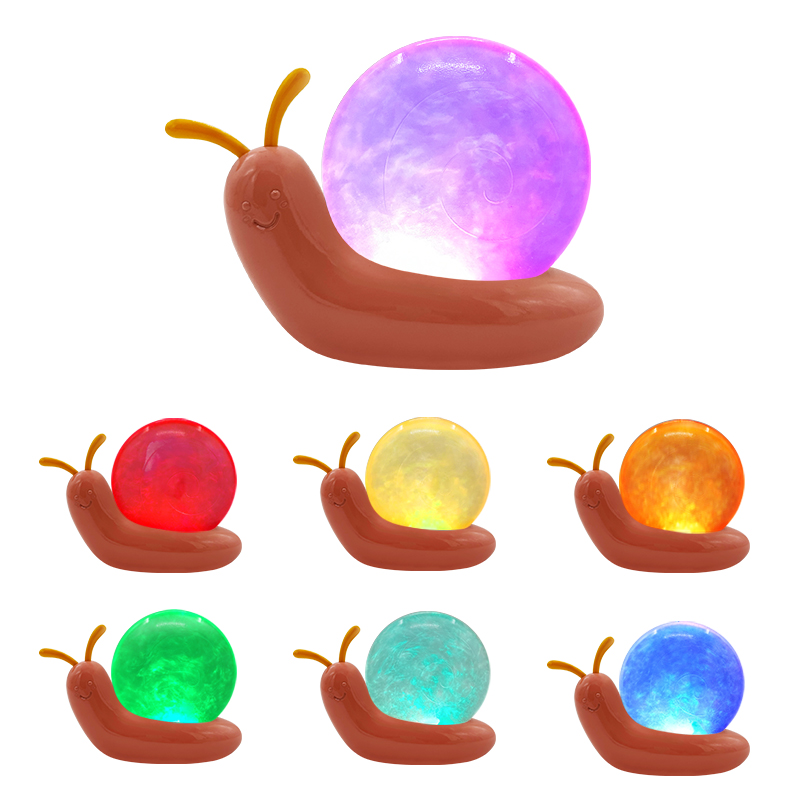 Snail lamp base: Adorable snail look + warm light. Brings unique, soothing visual experience. Perfect decor for home, adds sweet ambiance.